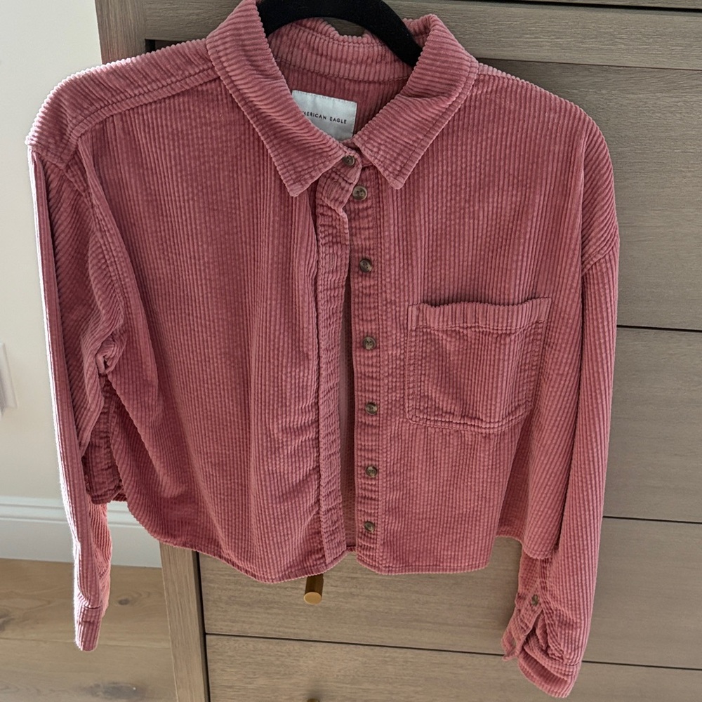 Urban Outfitters Rose Corduroy Shirt
